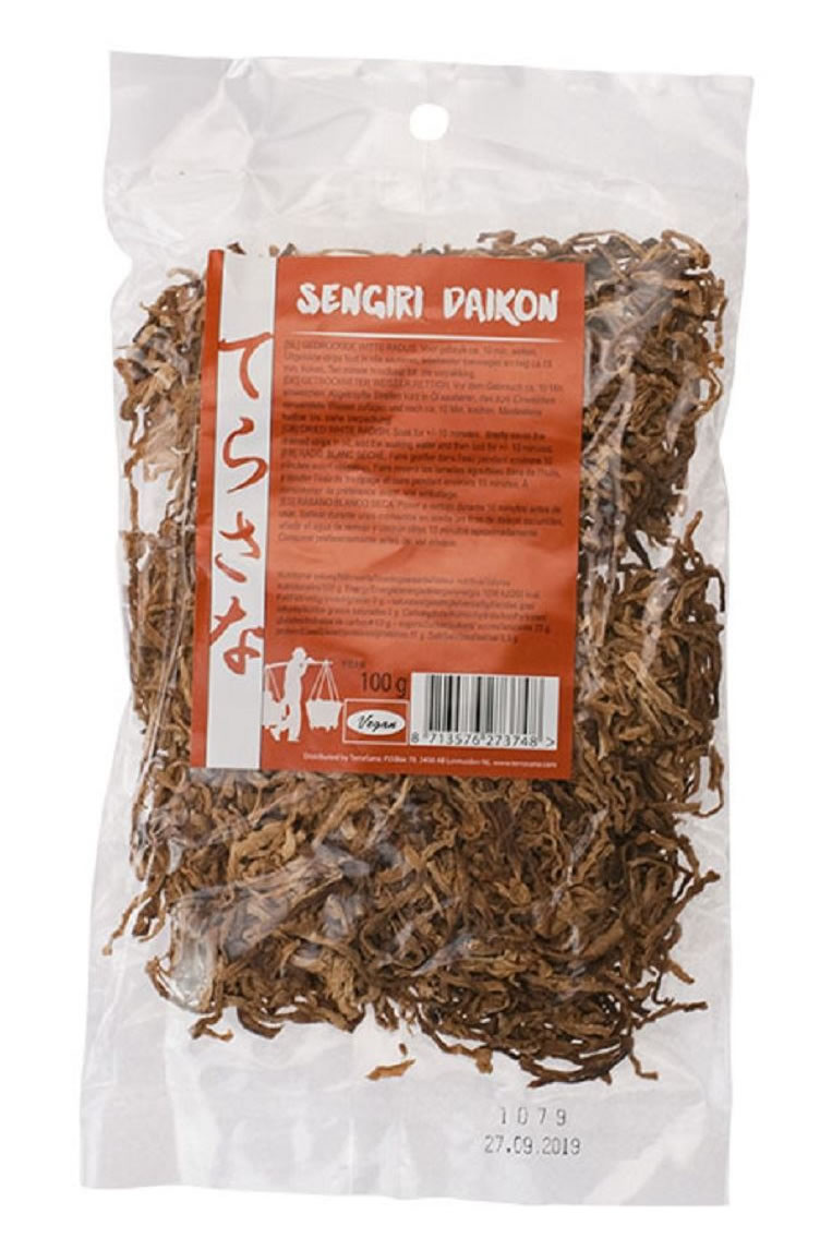 Terrasana, Sengiri Daikon - Dried and Sliced White Radish, 100g