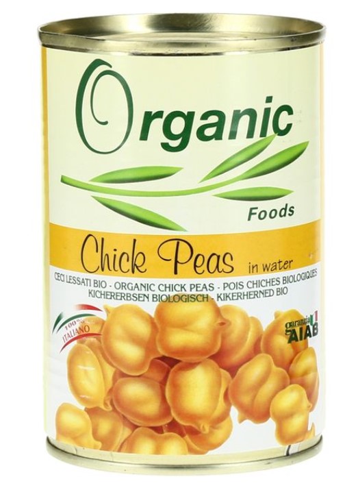Organic Foods, Chickpeas, 400g