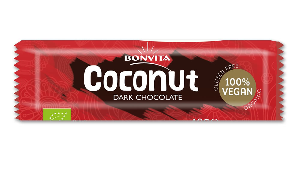Bonvita, Dark Chocolate Coconut Bar, 40g