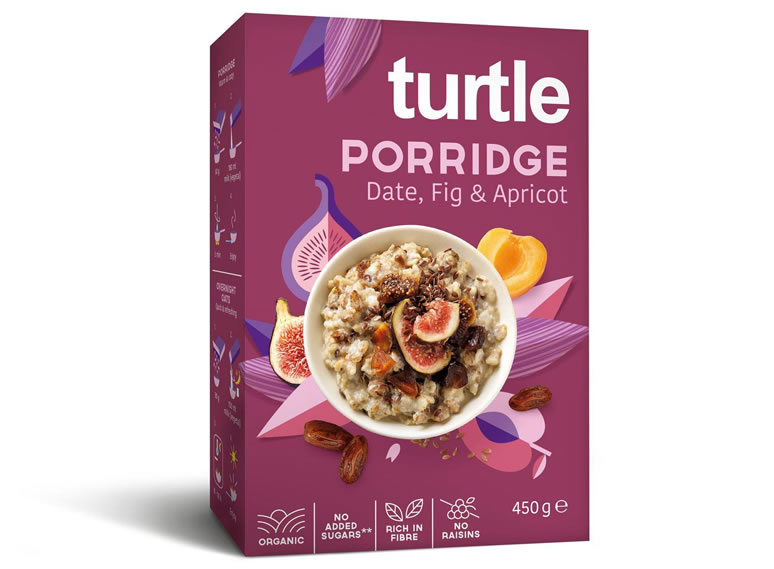 Turtle, Porridge Date, Fig and Apricot, 450g