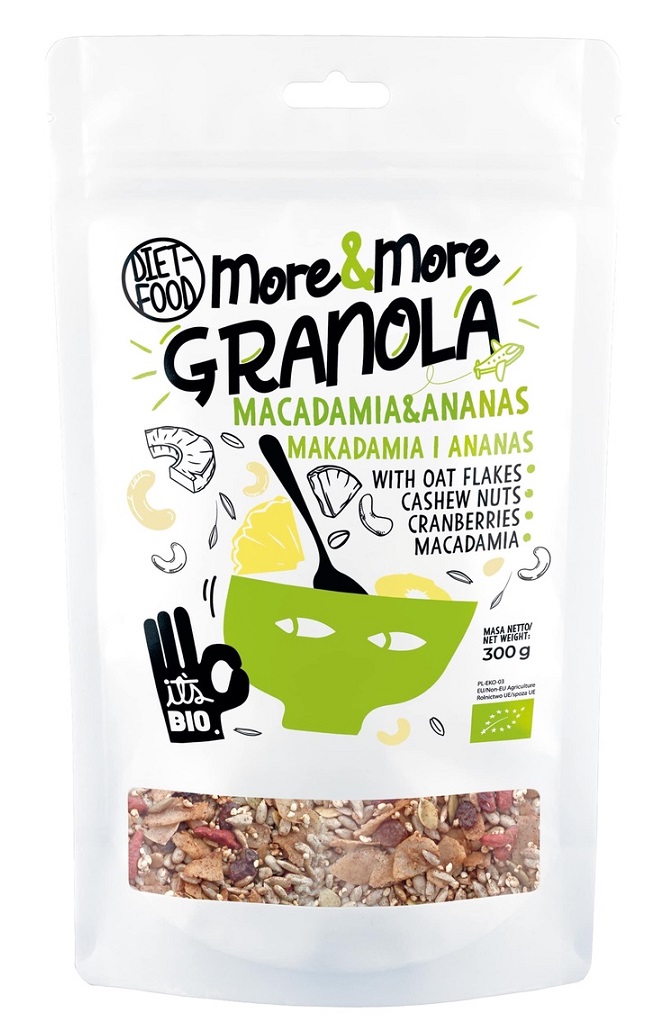 Pineapple & Macadamia Nut Granola, 300g