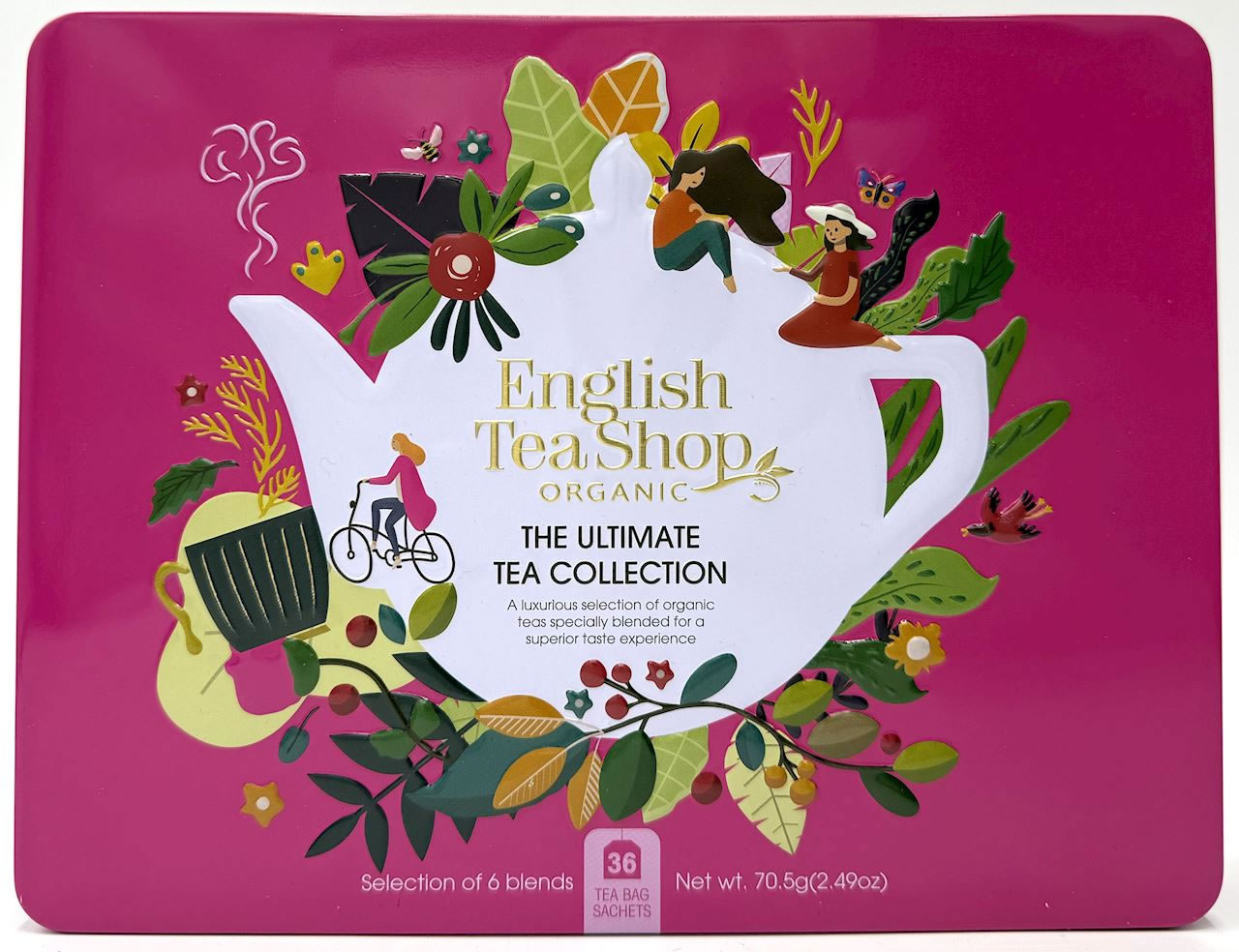 English Tea, Ultimate Tea Collection Gift Tin - 36 Tea Bag Sachets