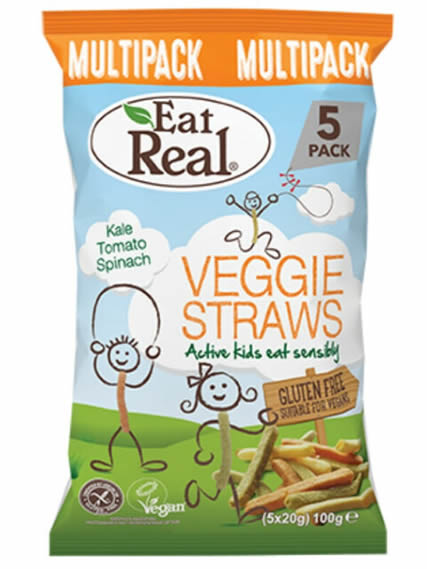 Kiddies Veggie Straws, 5x20g