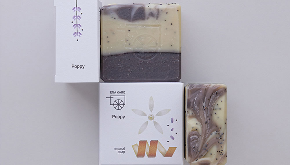 Soap with Poppy Seeds, Shea & Cocoa Butter, 100g
