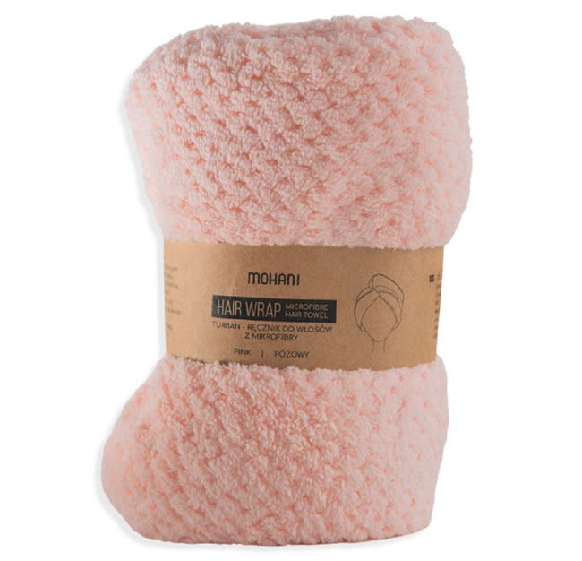 Turban Microfibre Hair Towel - Pink