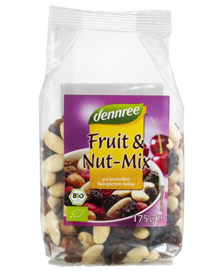 Dennree, Fruit & Nut Mix, 175g