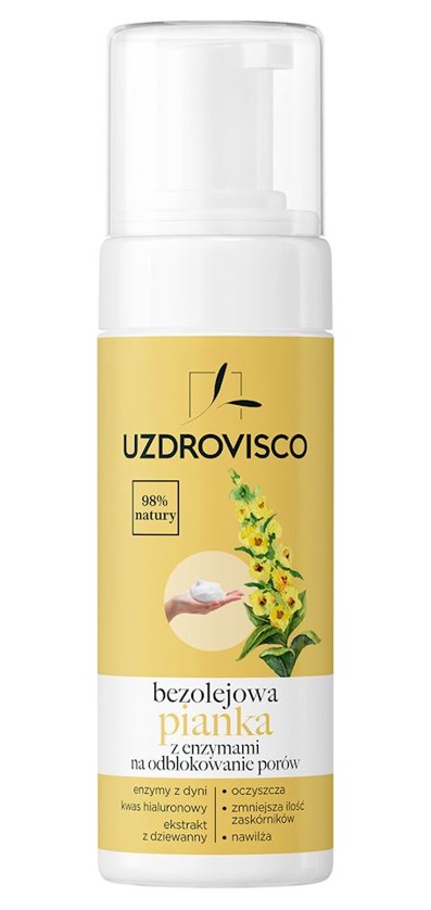 Uzdrovisco, Oil-free Facial Cleansing Foam with Enzymes, 150ml