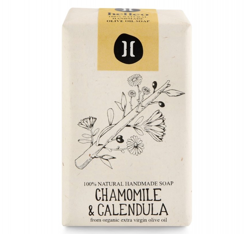 Helleo, Chamomile & Calendula - Extra Mild Soap, 120g
