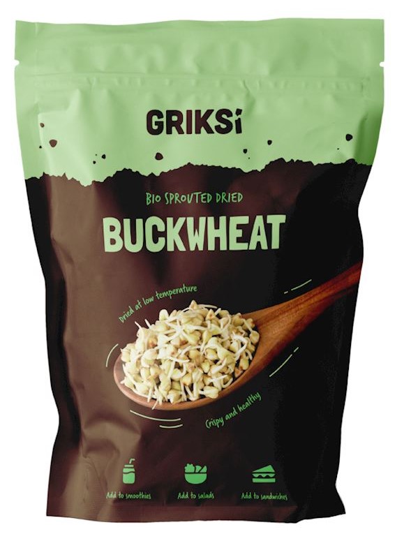 Griksi, Raw Sprouted Dehydrated Buckwheat, 250g