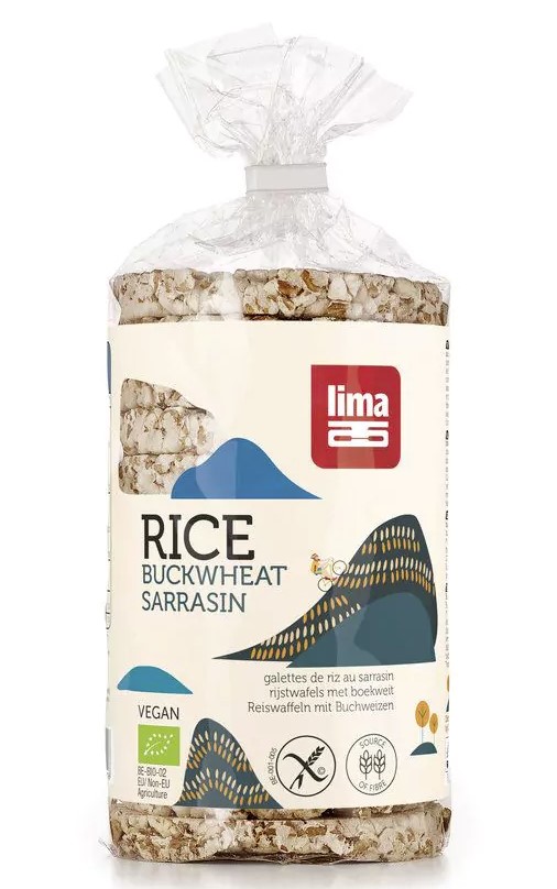 Lima, Rice Cakes with Buckwheat, 100g