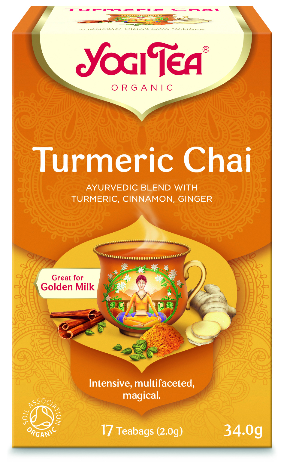 Yogi Tea, Turmeric Chai - Ayurvedic Spiced Tea Blend, 17 bags