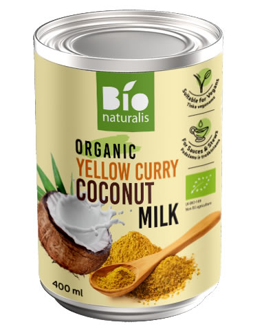 Bio Naturalis, Yellow Curry Coconut Milk, 400ml
