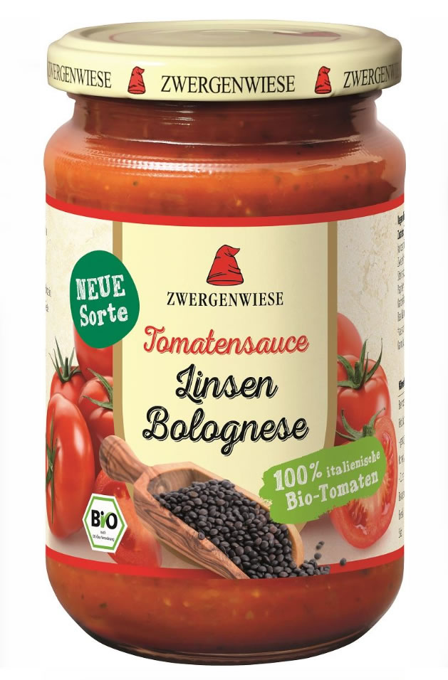 Zwergenwiese, Tomato Sauce Lentils Bolognese, 340ml