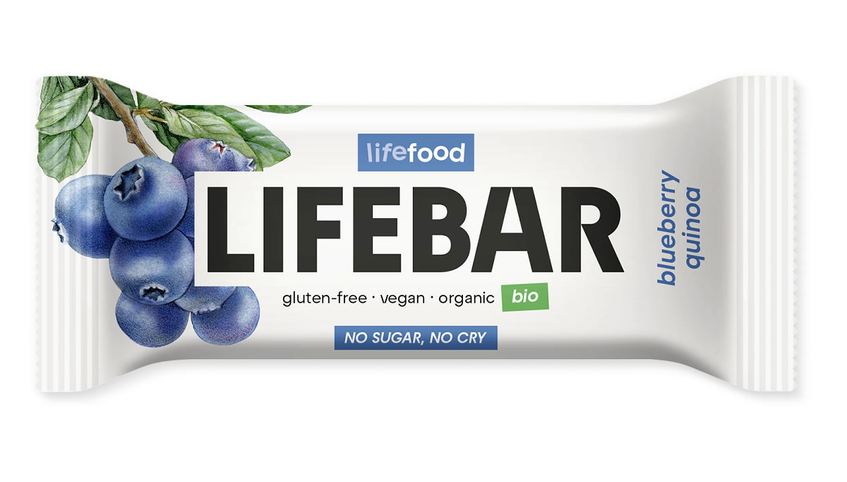 Raw Date Bar with Blueberries, 40g