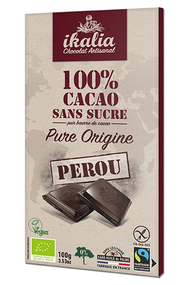 Saveurs, Peruvian Chocolate Cocao 100%, 100g