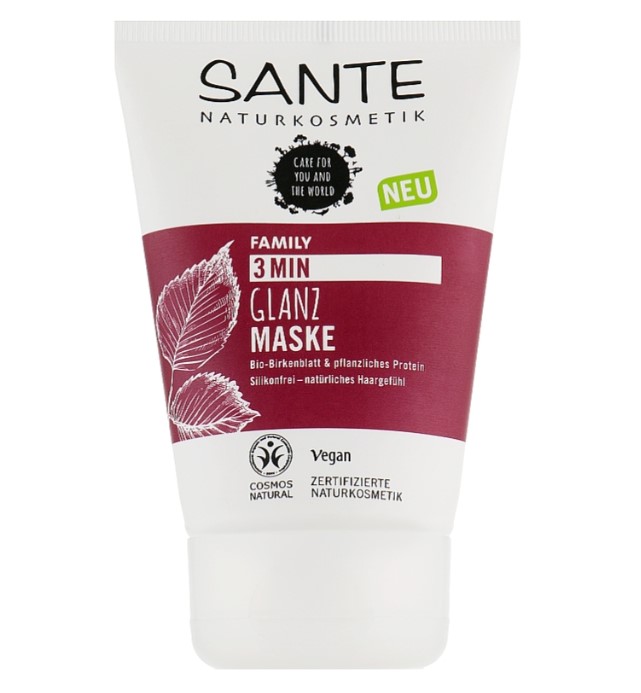 Sante, 3 Min Shine Mask Birch Leaf & Plant-Based Protein, 100ml