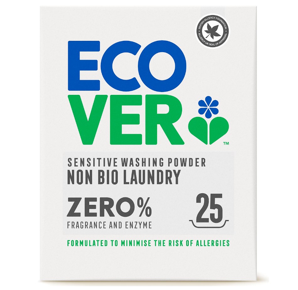 Ecover, Zero Sensitive Non Bio Washing Powder, 1.8kg