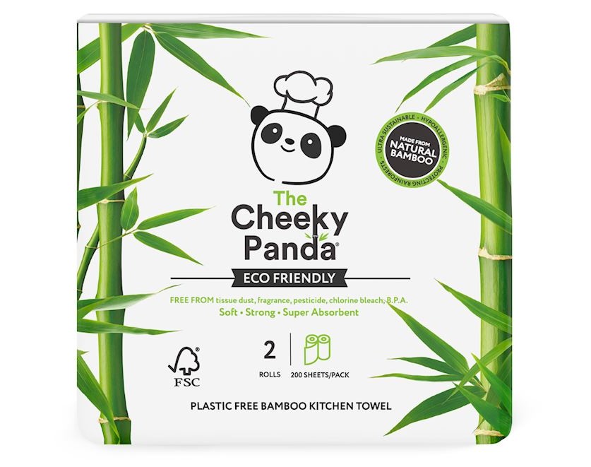 Cheeky Panda, Bamboo Kitchen Towel, 2psc