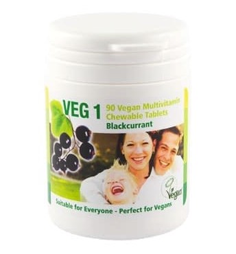 The Vegan Society, Multivitamins Blackcurrant, 90 tablets