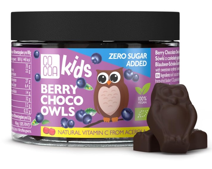 Berry Choco Owls with Vitamin C from Acerola, 120g