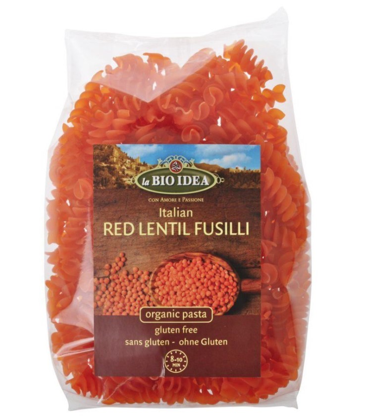 La Bio Idea, Italian Red Lentils Fusilli, 250g