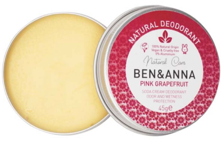 Ben&Anna, Cream Deodorant Pink Grapefruit, 45g