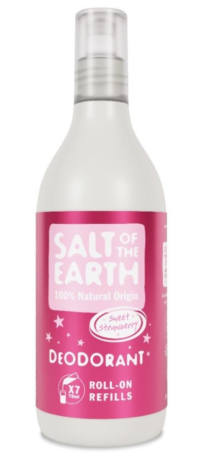 Salt of the Earth, Sweet Strawberry Roll-On Deodorant Refill, 525ml