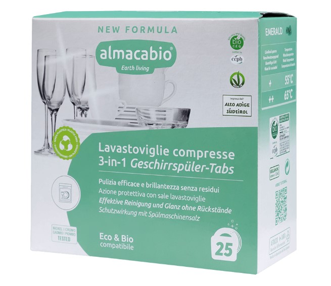 Almacabio, Dishwasher Tablets 3 in 1, 25pcs