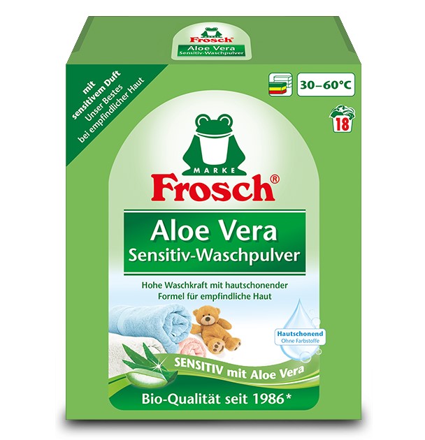 Frosch, Aloe Vera Sensitive Detergent, 1.35kg