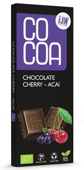 Cocoa, Chocolate with Cherry & Acai, 40g