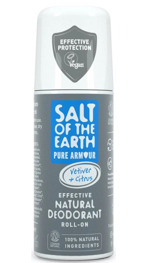 Salt of the Earth, Vetiver & Citrus Natural Roll-On Deodorant