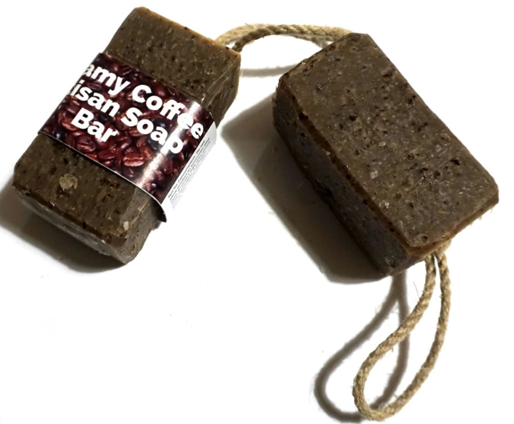 Creamy Coffee Soap on a Rope, 100g