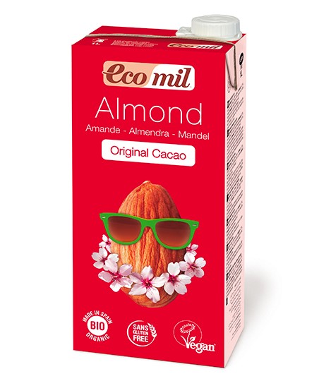 Ecomil, Almond Milk Original Cocoa, 1L