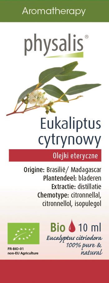 Physalis, Lemon Eucalyptus Essential Oil, 10ml