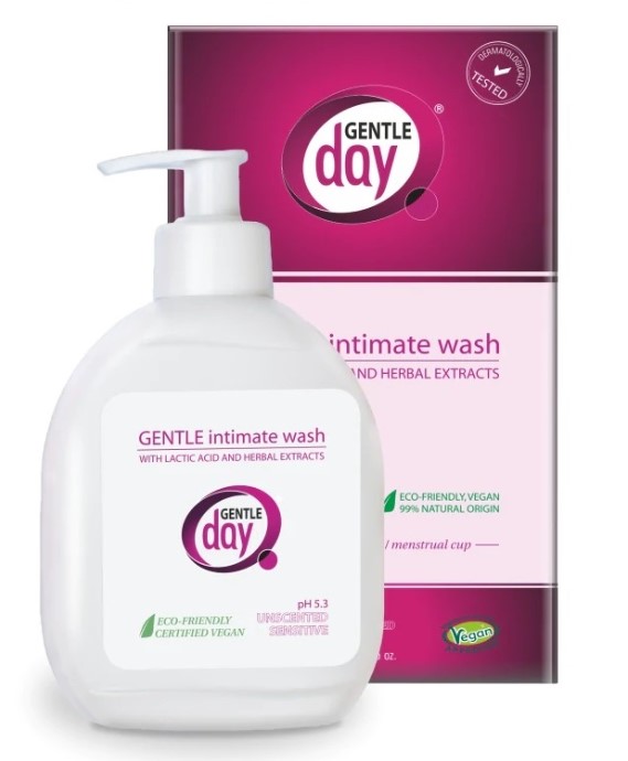 Gentle Day, Gentle Intimate and Body Wash with Pump, 250ml