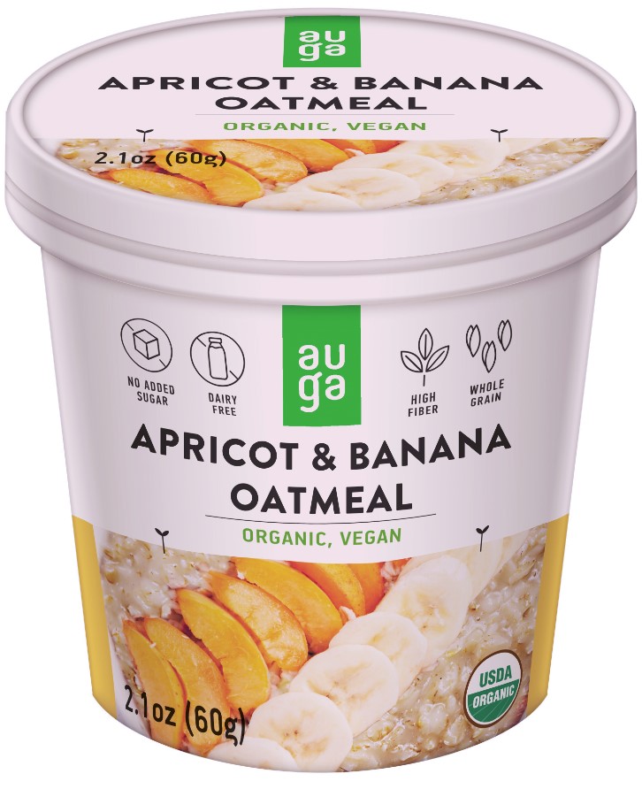 Auga, Oatmeal with Apricots and Banana, 60g