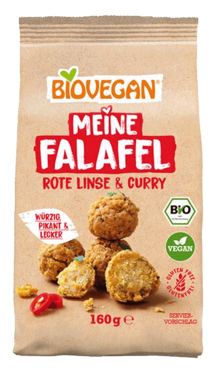 Biovegan, Falafel Red Lentil & Curry, 160g