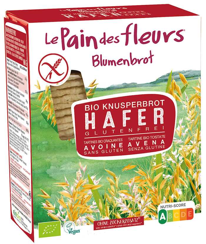 Le Pain des Fleurs, Oat Crispbread, 150g