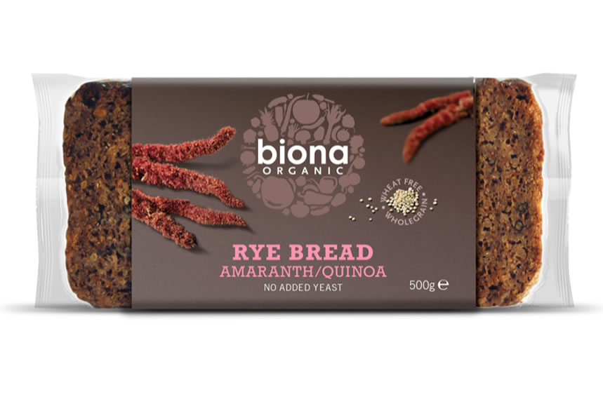 Biona, Rye Amaranth & Quinoa Bread, 500g