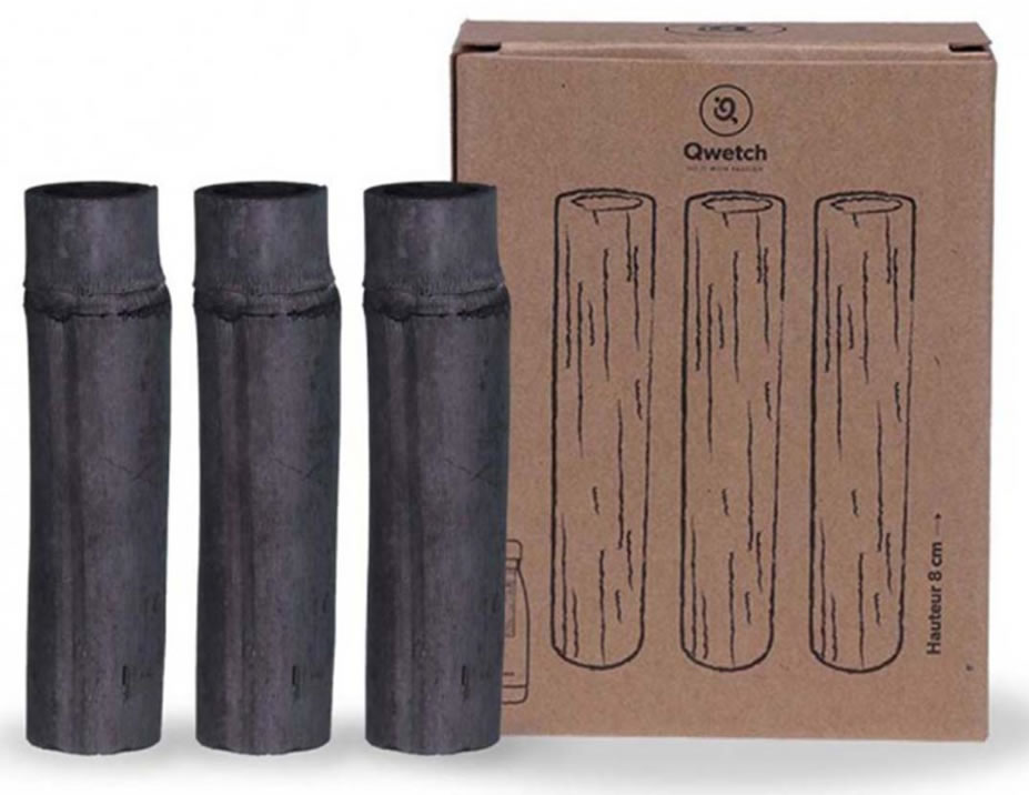 Qwetch, Qwetch Bamboo Charcoal 8cm, 3pcs