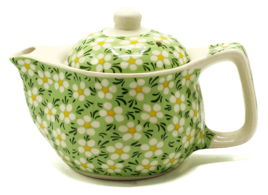 SP Eco, Small Herbal Teapot - Green Daisies