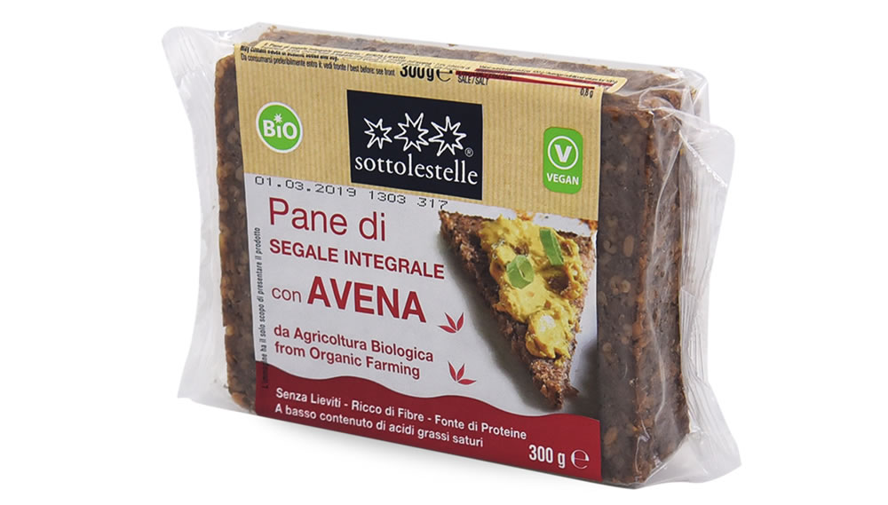 Sottolestelle, Wholegrain Rye Bread with Oat Flakes, 300g
