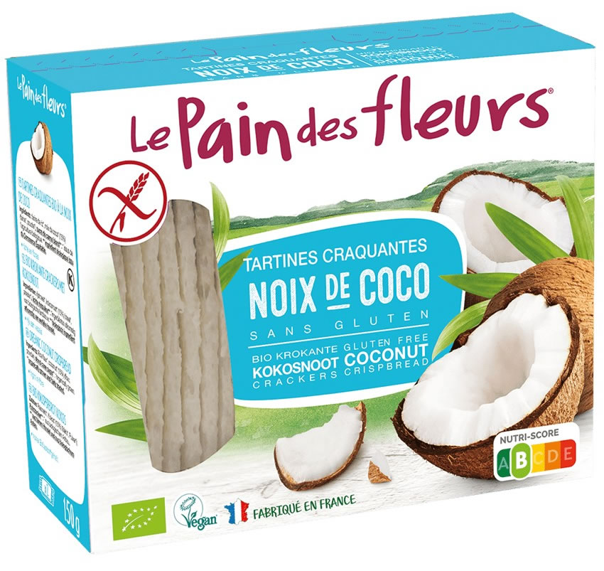 Le Pain des Fleurs, Coconut Crispbread, 150g