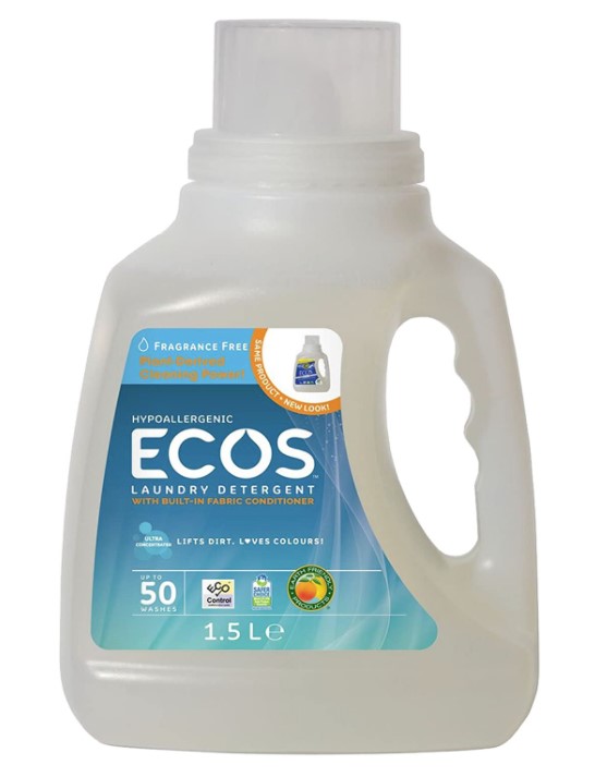 Earth Friendly Ecos, Laundry Detergent Fragrance Free, 1.5L