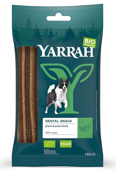 Yarrah, Dental Snack Plant-Based Sticks for Dogs, 180g