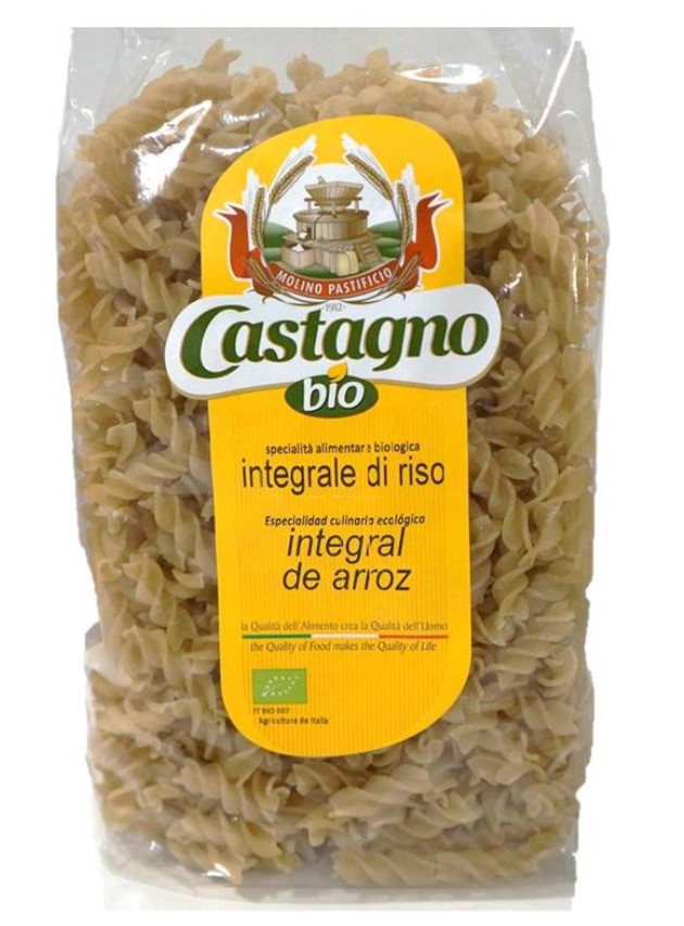 Castagno, Brown Rice Fusilli Pasta, 500g
