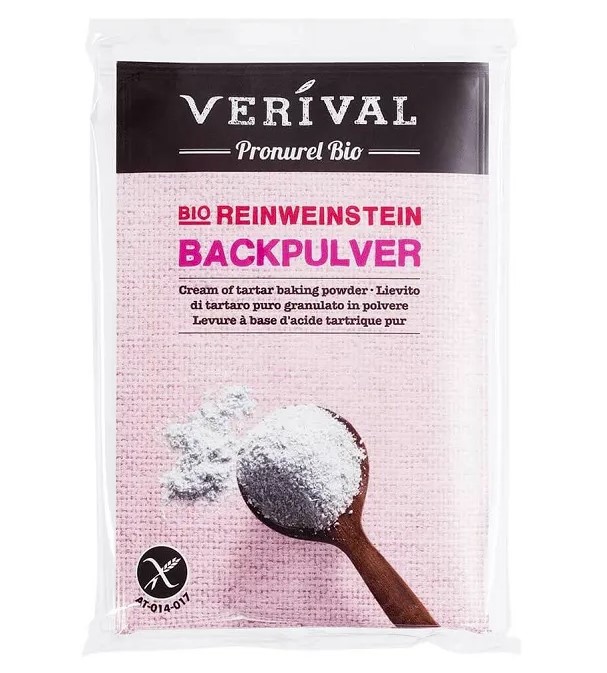 Verival, Tartar Baking Powder, 4 X 17g
