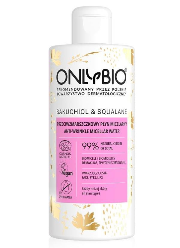 Only Bio, Anti-Wrinkle Micellar Water Bakuchiol & Squalane, 300ml
