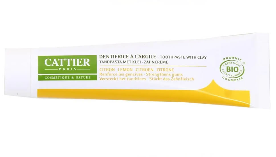 Cattier, Lemon Toothpaste with Clay, 75ml