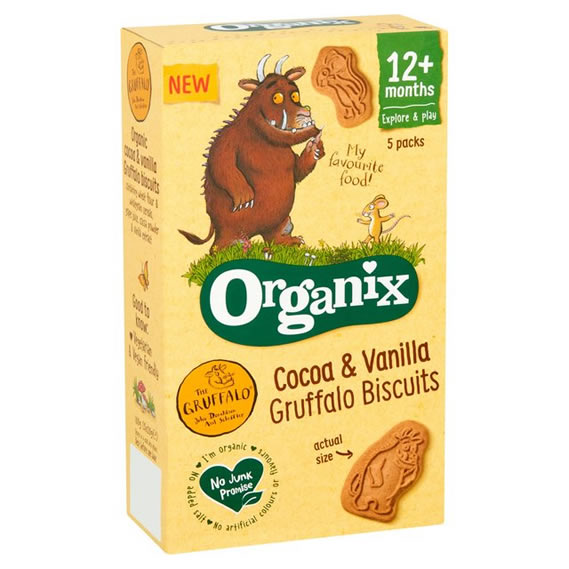 Gruffalo Cocoa & Vanilla Biscuits Multipack, 5x20g